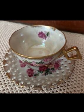 Vintage Lefton China teacup and saucer pattern number 110